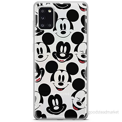 ERT GROUP mobiltelefonfodral för Samsung A31 originalt och officiellt licensierat Disney mönster Mickey 018 optimalt anpassad till formen på mobiltelefonen, gedeeltelijk transparant 5903040213100