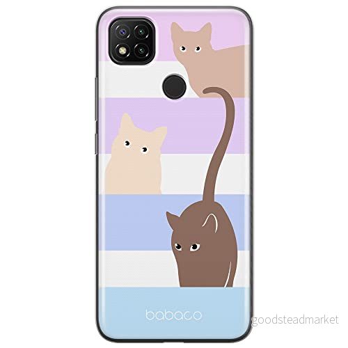 ERT GROUP mobiltelefonfodral för Xiaomi REDMI 9C originalt och officiellt licensierat Babaco mönster Cats 014 optimalt anpassad till formen på mobiltelefonen, fodral tillverkad av TPU plast 5905131096081