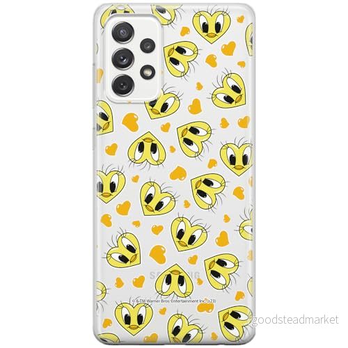 ERT GROUP mobiltelefonfodral för Samsung A73 5G originalt och officiellt licensierat Looney Tunes mönster Tweety 017 optimalt anpassad till formen på mobiltelefonen, gedeeltelijk transparant 5905795120948