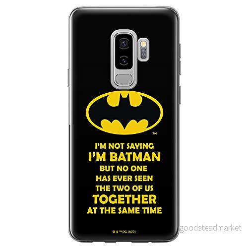 ERT GROUP mobiltelefonfodral för Samsung S9 PLUS originalt och officiellt licensierat DC mönster Batman 053 optimalt anpassad till formen på mobiltelefonen, fodral tillverkad av TPU plast 5905131551269