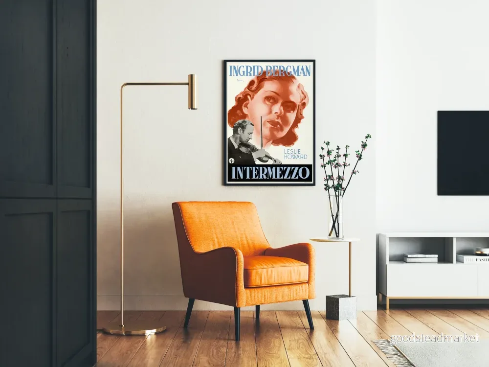 Vintageposter Intermezzo med Ingrid Bergman och violinist - Bild 2