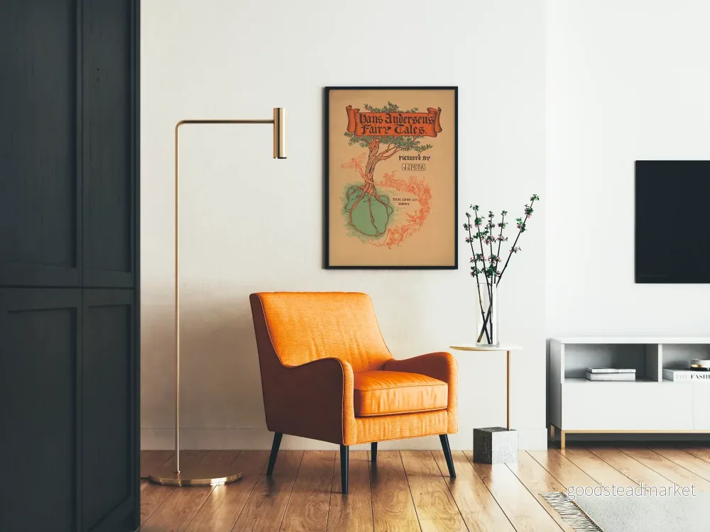 Vintageposter av Hans Andersens sagor illustrerad av J.J. Mora - Bild 2