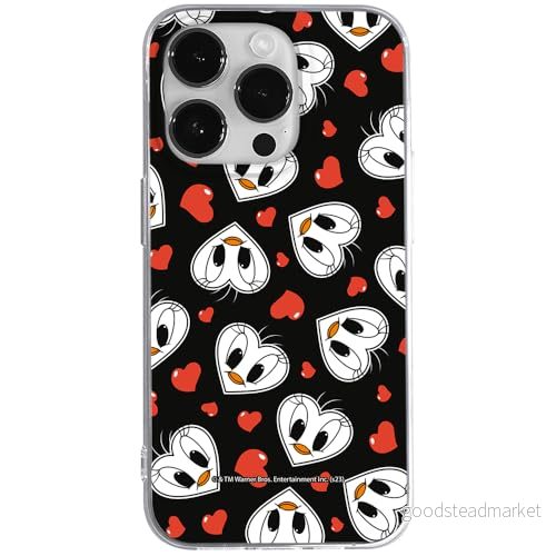 ERT GROUP mobiltelefonfodral för Iphone 14 PRO MAX originalt och officiellt licensierat Looney Tunes mönster Tweety 018 anpassad till formen på mobiltelefonen, fodral tillverkad av TPU plast 5905795121839