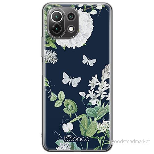 ERT GROUP mobiltelefonfodral för Xiaomi 11 LITE 4G/5G originalt och officiellt licensierat Babaco mönster Flowers 032, fodral tillverkad av TPU plast 5905131286024