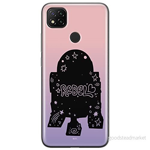 ERT GROUP mobiltelefonfodral för Xiaomi REDMI 9C originalt och officiellt licensierat Star Wars mönster R2D2 005 optimalt anpassad till formen på mobiltelefonen, fodral tillverkad av TPU plast 5903040285107