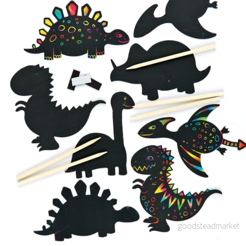 Baker Ross Reptåliga magneter "Dinosaurie" (10 pack) perfekt som present till barn 5051173014641
