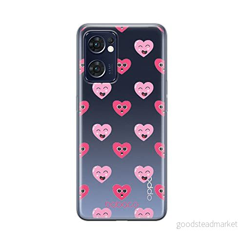 ERT GROUP mobiltelefonfodral för Oppo RENO 7 5G originalt och officiellt licensierat Babaco mönster Hearts 006 optimalt anpassad till formen på mobiltelefonen, gedeeltelijk transparant 5905511312824