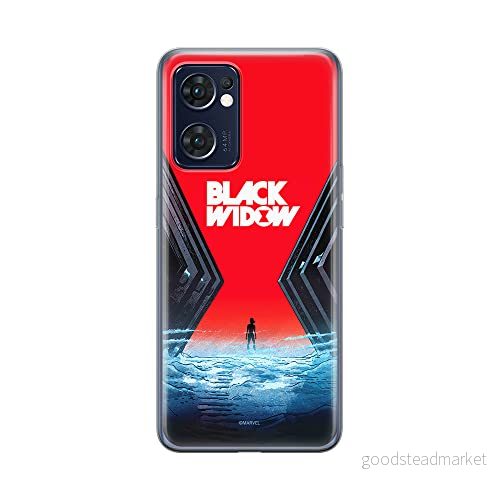 ERT GROUP mobiltelefonfodral för Oppo RENO 7 5G originalt och officiellt licensierat Marvel mönster Black Widow 001 optimalt anpassad till formen på mobiltelefonen, fodral tillverkad av TPU plast 5905511302054