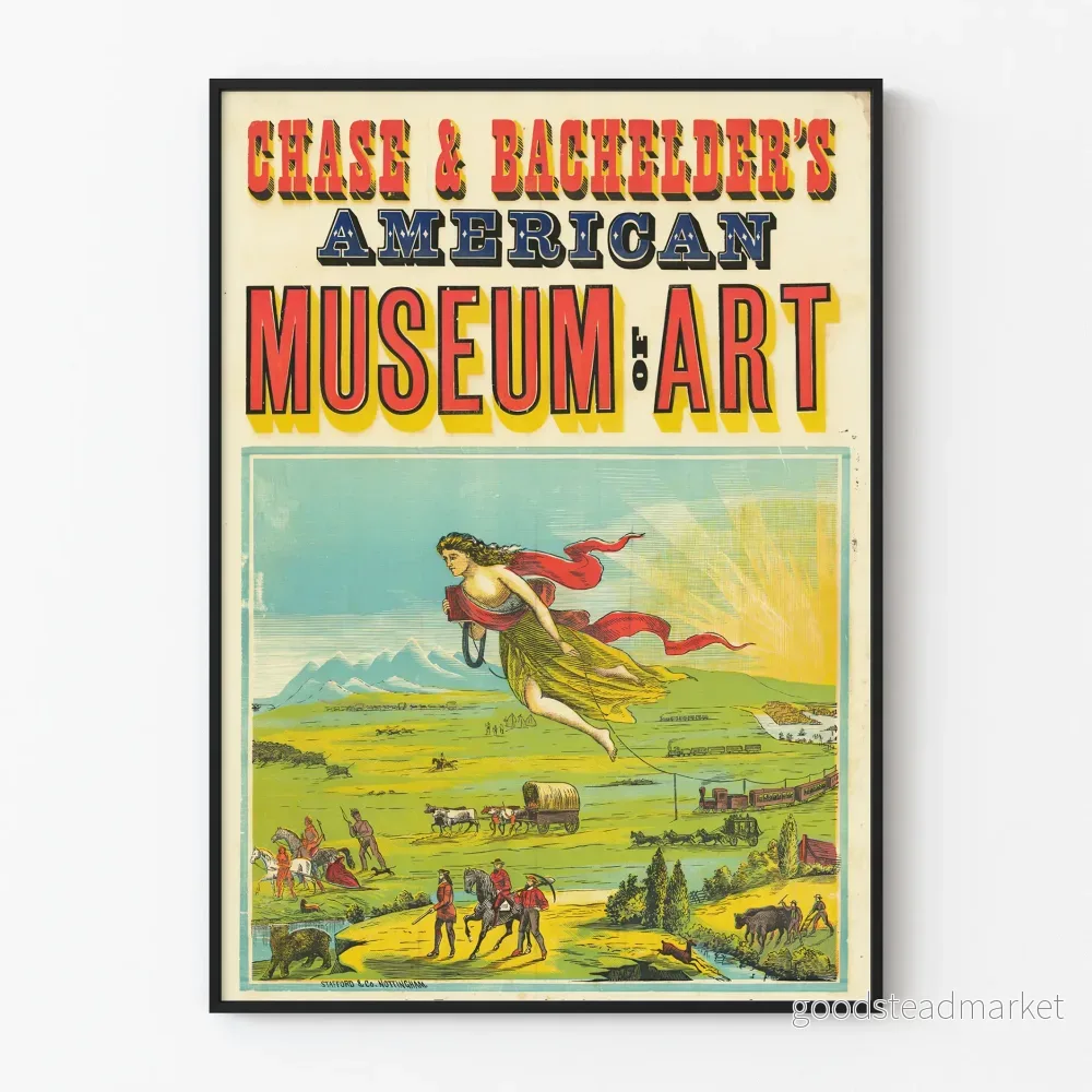 Vintageposter från American Museum of Art Chase & Bachelder's