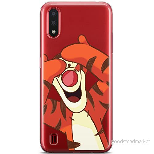 ERT GROUP mobiltelefonfodral för Samsung A01 originalt och officiellt licensierat Disney mönster Winnie the Pooh and friends 035 anpassad till formen på mobiltelefonen, gedeeltelijk transparant 5903537502717