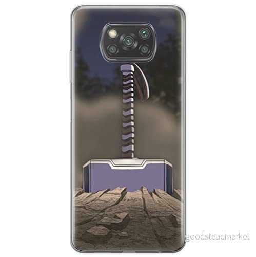 ERT GROUP mobiltelefonfodral för Xiaomi POCOPHONE X3 originalt och officiellt licensierat Marvel mönster Thor 002 optimalt anpassad till formen på mobiltelefonen, fodral tillverkad av TPU plast 5903537123639