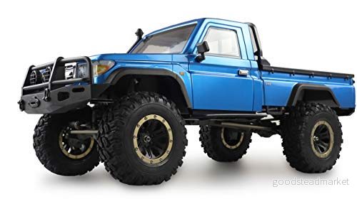 Amewi 22469 AMXRock RCX8P Scale Crawler Pick Up 1:8, fjärrstyrt fordon, RTR, blå 4260631428352