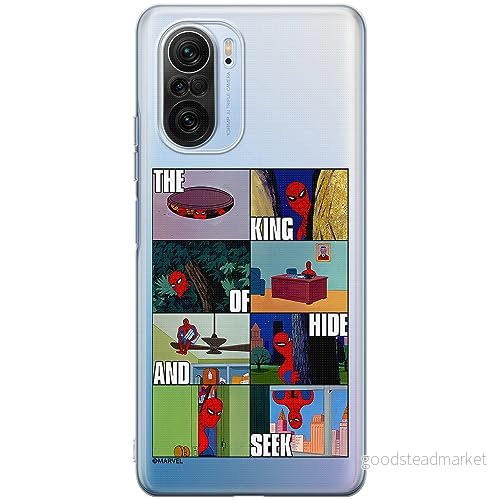ERT GROUP mobiltelefonfodral för Xiaomi MI 11i/ REDMI K40/K40 PRO/POCO F3/ F3 PRO originalt och officiellt licensierat Marvel mönster Spider Man 031, gedeeltelijk transparant 5905795007843