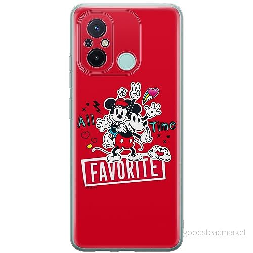 ERT GROUP mobiltelefonfodral för Xiaomi REDMI 12C/ 11A originalt och officiellt licensierat Disney mönster Mickey & Minnie 011, fodral tillverkad av TPU plast 5905511840976