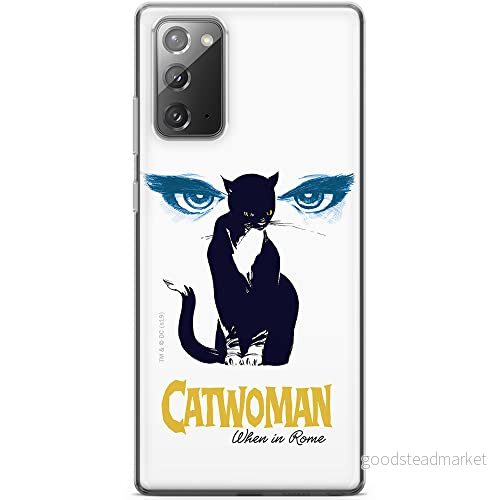 ERT GROUP mobiltelefonfodral för Samsung GALAXY NOTE 20 originalt och officiellt licensierat DC mönster Catwoman 007 optimalt anpassad till formen på mobiltelefonen, fodral tillverkad av TPU plast 5903040459645
