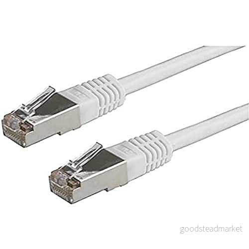 ROLINE LAN kabel med Ethernet nätverkskabel RJ 45 Cat 5e S/FTP grå 15 m 7611990136957