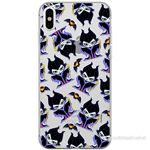 ERT GROUP mobiltelefonfodral för Iphone XS Max originalt och officiellt licensierat Disney mönster Maleficent 004 optimalt anpassad till formen på mobiltelefonen, gedeeltelijk transparant 5905131483720