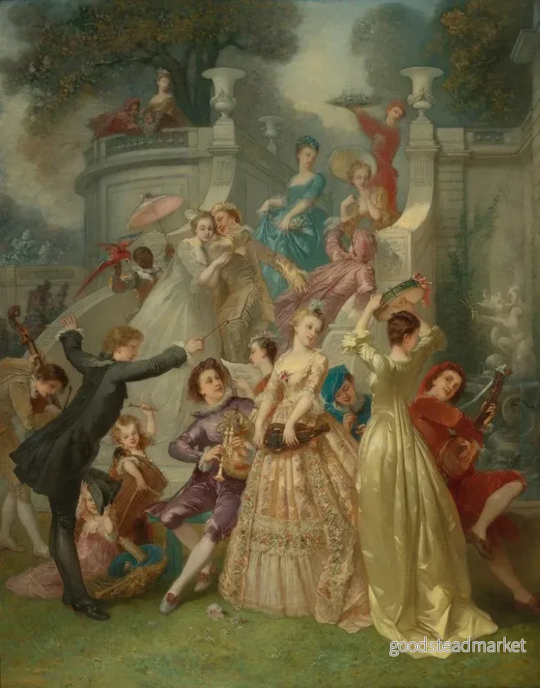 Målning Jeunesse Printemps De La Vie - André Charles Voillemot | Konsttryck - Bild 2