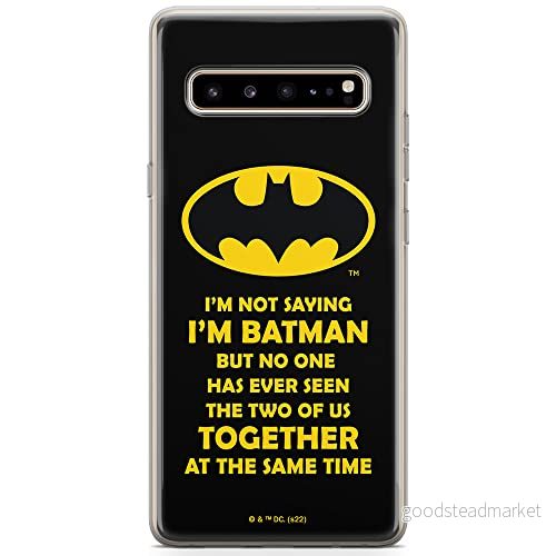 ERT GROUP mobiltelefonfodral för Samsung S10 originalt och officiellt licensierat DC mönster Batman 053 optimalt anpassad till formen på mobiltelefonen, fodral tillverkad av TPU plast 5905131551481