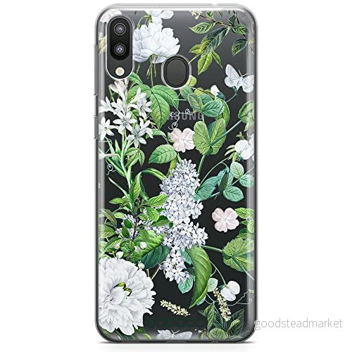 ERT GROUP mobiltelefonfodral för Samsung M20 originalt och officiellt licensierat Babaco mönster Flowers 038 optimalt anpassad till formen på mobiltelefonen, gedeeltelijk transparant 5905131301376
