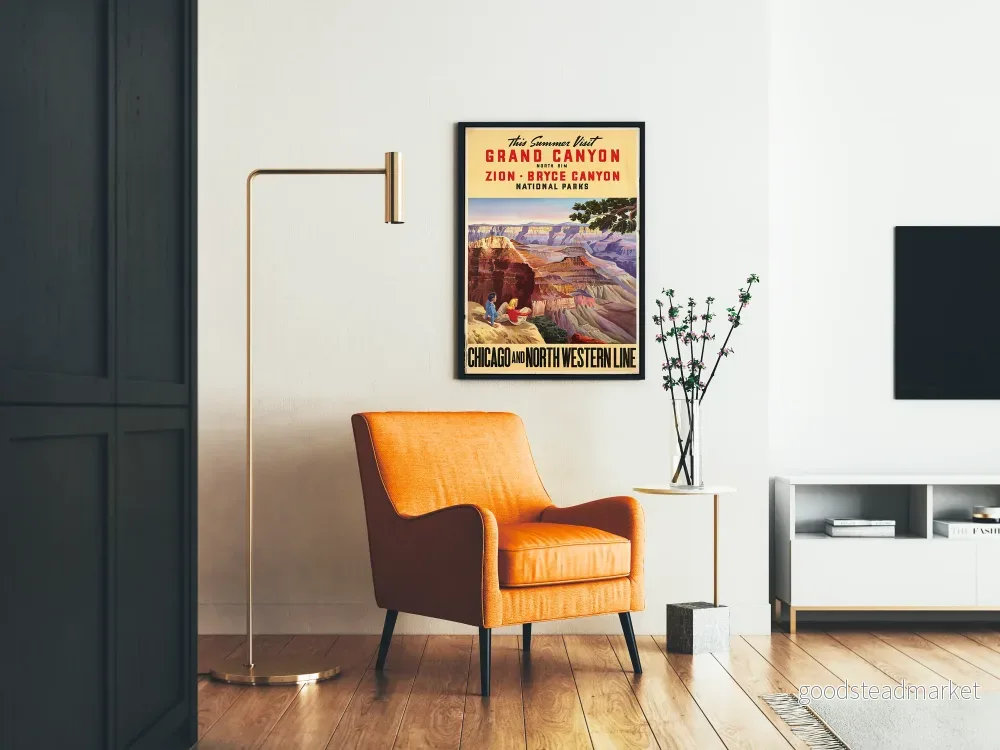 Vintageposter Nationella parker Grand Canyon Zion Bryce Canyon - Bild 2
