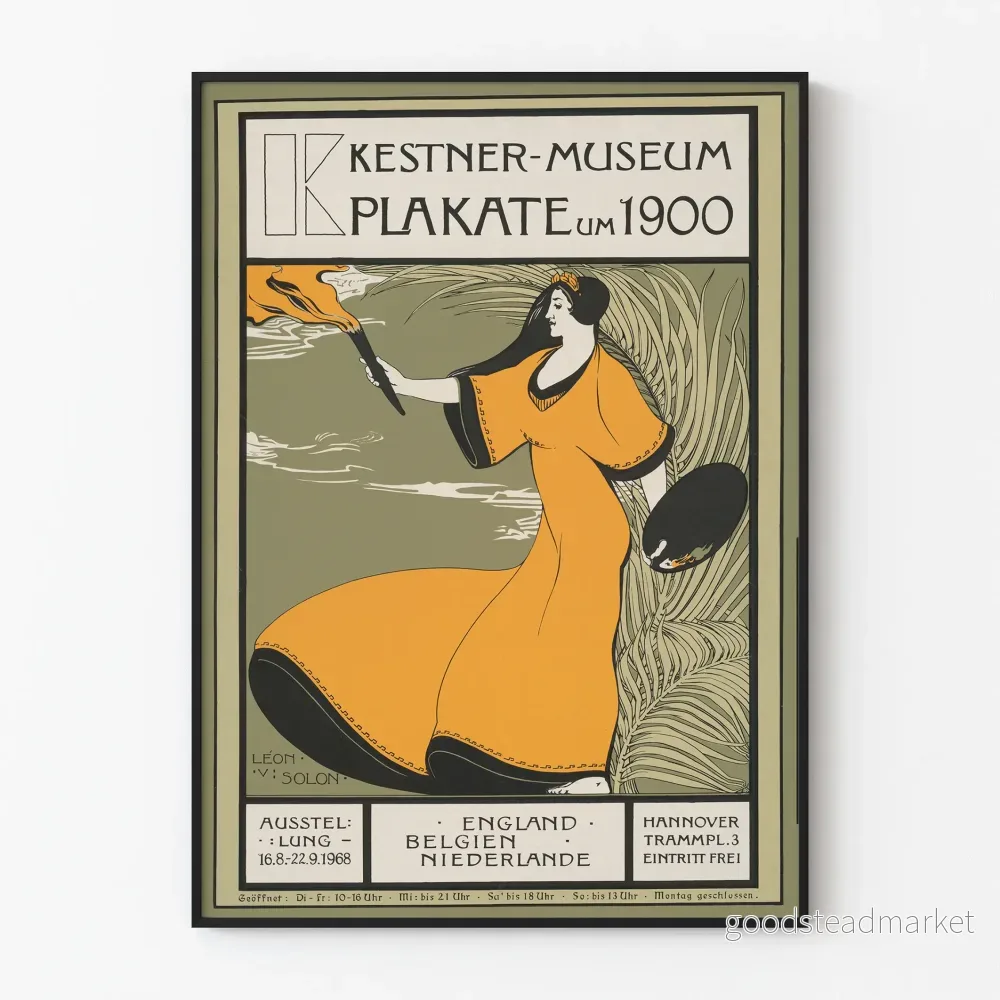 Vintageposter Kestner-Museum Posters från omkring 1900