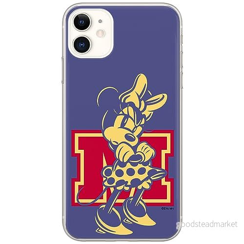 ERT GROUP mobiltelefonfodral för Iphone 11 originalt och officiellt licensierat Disney mönster Minnie 072 optimalt anpassad till formen på mobiltelefonen, fodral tillverkad av TPU plast 5905795023812