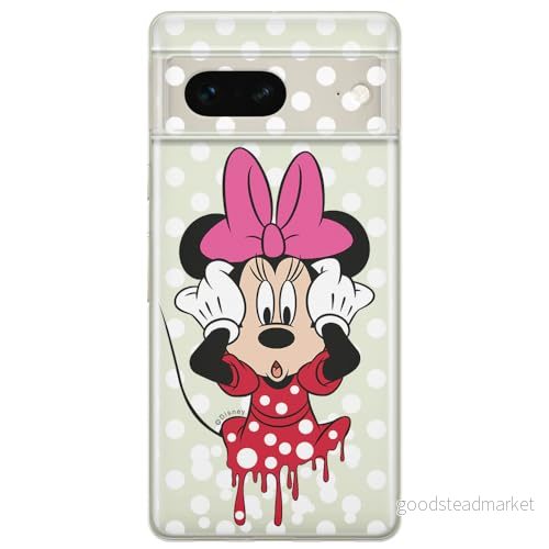 ERT GROUP mobiltelefonfodral för Google PIXEL 7 originalt och officiellt licensierat Disney mönster Minnie 016 optimalt anpassad till formen på mobiltelefonen, gedeeltelijk transparant 5905795140632