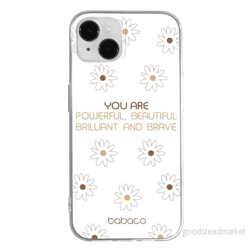 ERT GROUP mobiltelefonfodral för Apple Iphone 14 PLUS originalt och officiellt licensierat Babaco mönster Positive vibes 003 optimalt anpassad till formen på mobiltelefonen, gedeeltelijk transparant 5905131899415