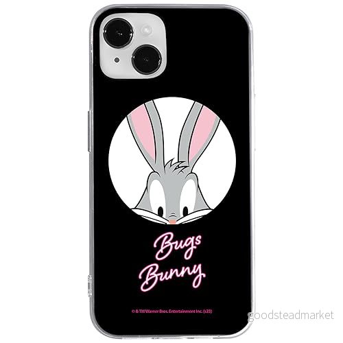 ERT GROUP mobiltelefonfodral för Iphone 14 PLUS originalt och officiellt licensierat Looney Tunes mönster Bugs 023 optimalt anpassad till formen på mobiltelefonen, fodral tillverkad av TPU plast 5905795089177