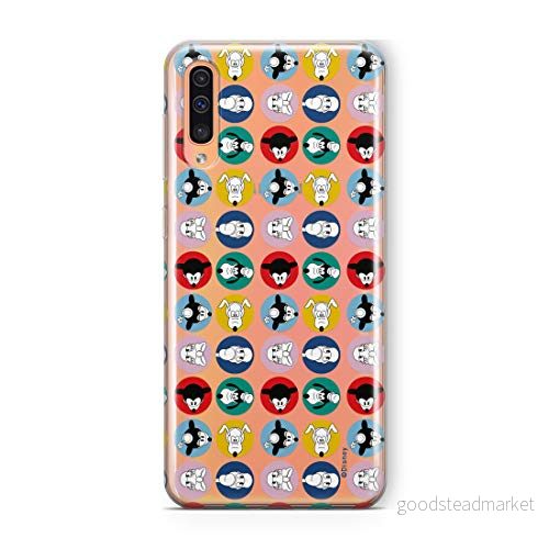 ERT GROUP mobiltelefonfodral för Samsung A50/A50s/A30s originalt och officiellt licensierat Disney mönster Mickey & Friends 002 Vit anpassad till formen på mobiltelefonen, gedeeltelijk transparant 5902980407617