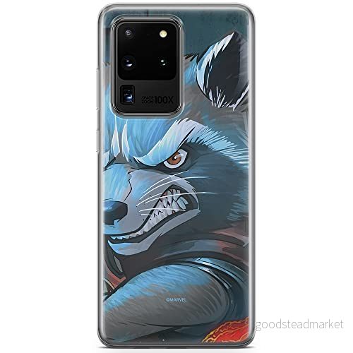 ERT GROUP Mobiltelefonskal för Samsung S20 Ultra original och officiellt licensierat Marvel mönster Rocket 005 perfekt anpassat till mobiltelefonens form, TPU fodral 5903537498744
