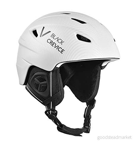 Black Crevice unisex vuxna skidhjälm rand, vit kolmatta/svart, M (5758 cm) 9120090700589