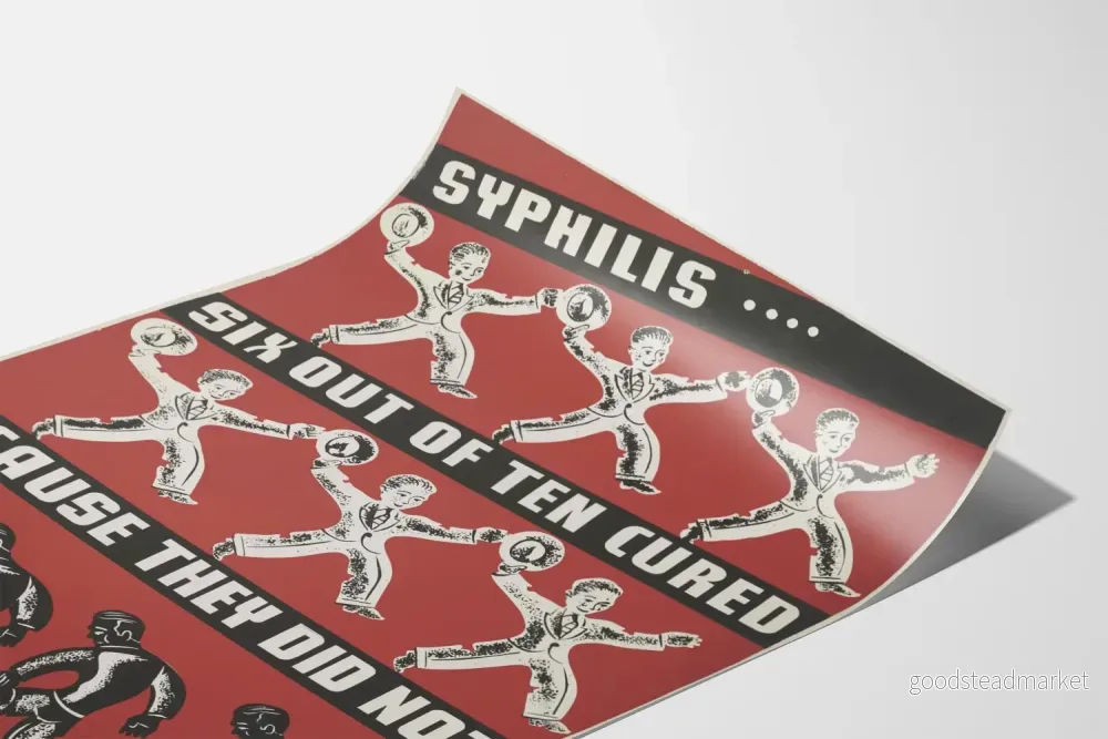 Vintageposter Syfilis Sex av Tio Botade - Bild 3