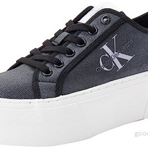 Calvin Klein kvinnors Cupsole Flatform Ny Pearl Wn Sneaker, Svart lavendel Aura, 39 EU 8720108176552