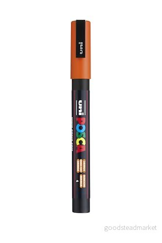 uni ball 186511 POSCA märkpenna med fin rund spets, orange 4902778915851