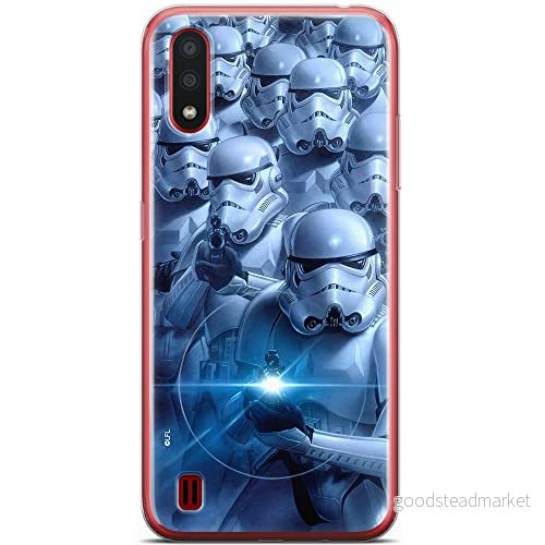 ERT GROUP mobiltelefonfodral för Samsung A01 originalt och officiellt licensierat Star Wars mönster Stormtrooper 011 optimalt anpassad till formen på mobiltelefonen, fodral tillverkad av TPU plast 5904805429255