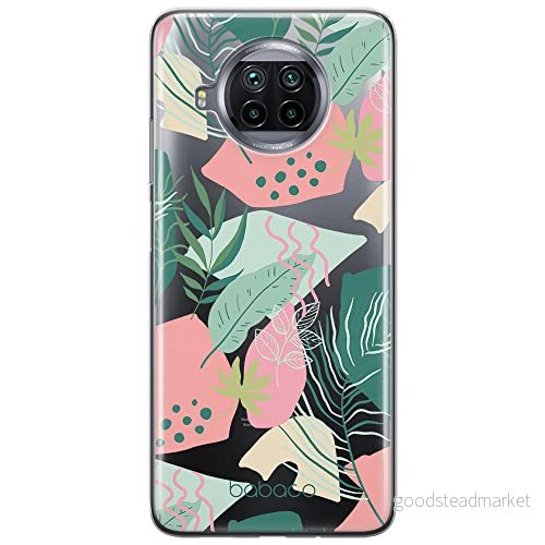 ERT GROUP mobiltelefonfodral för Xiaomi MI 10T LITE/REDMI NOTE 9 PRO 5G originalt och officiellt licensierat Babaco mönster Plants 010, gedeeltelijk transparant 5903932575033