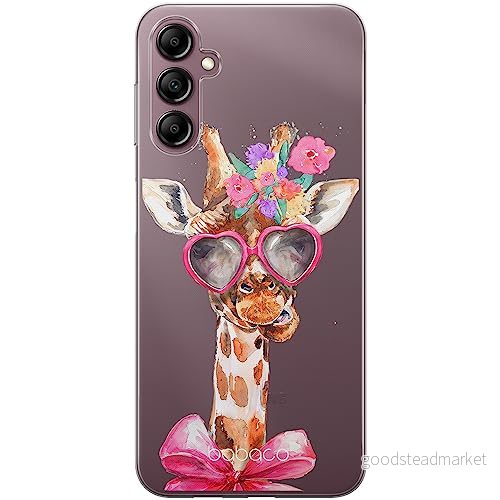 ERT GROUP mobiltelefonfodral för Samsung A14 4G/5G originalt och officiellt licensierat Babaco mönster Giraffe 002 optimalt anpassad till formen på mobiltelefonen, gedeeltelijk transparant 5905511832742
