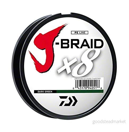 Daiwa J BRAIDX8 Flätlina, till spole, flerfärgad, mono diameter 2,7 kg 43178132456