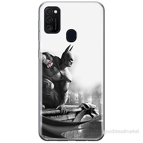 ERT GROUP mobiltelefonfodral för Samsung M21 originalt och officiellt licensierat DC mönster Batman 017 optimalt anpassad till formen på mobiltelefonen, fodral tillverkad av TPU plast 5903537845852