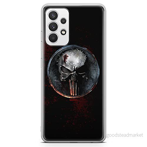 ERT GROUP mobiltelefonfodral för Samsung A32 4G LTE originalt och officiellt licensierat Marvel mönster Punisher 004 optimalt anpassad till formen på mobiltelefonen, fodral tillverkad av TPU plast 5903040470343