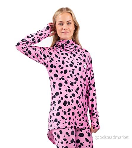 Eivy dam Icecold Gaiter Top Yoga Shirt, Pink Cheetah, L EU 7330057026870