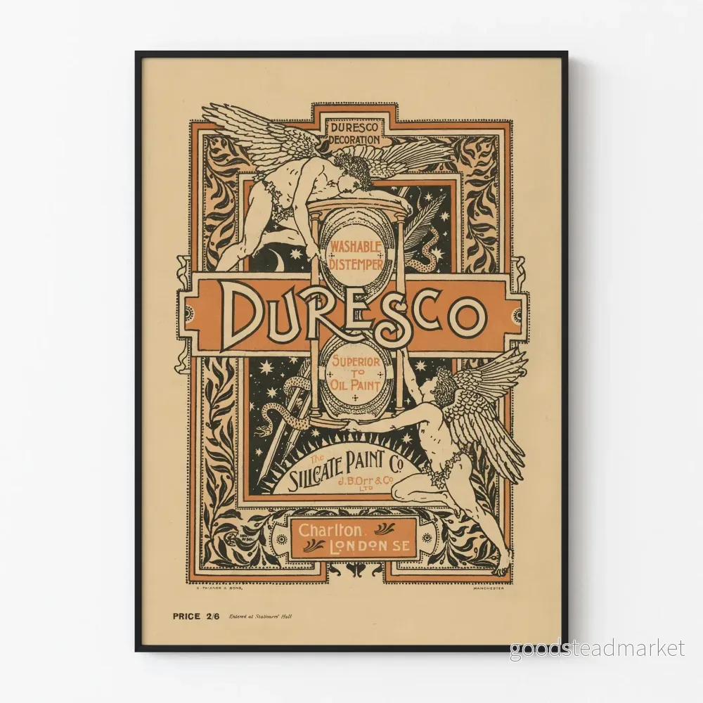 Dekorativ poster Duresco tvättbar distemper Dekorativ poster Duresco tvättbar distemper