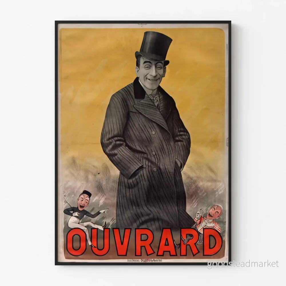 Vintageposter Ouvrard - Konstnärlig retro väggdekoration