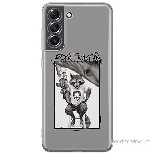 ERT GROUP mobiltelefonfodral för Samsung S21 FE originalt och officiellt licensierat Marvel mönster Rocket 004 optimalt anpassad till formen på mobiltelefonen, fodral tillverkad av TPU plast 5903932978100