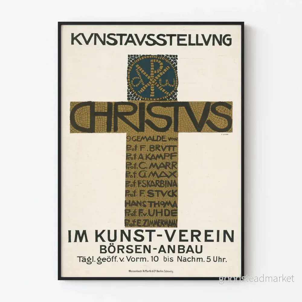 Utställningsposter för konst Christus vintage väggdekoration