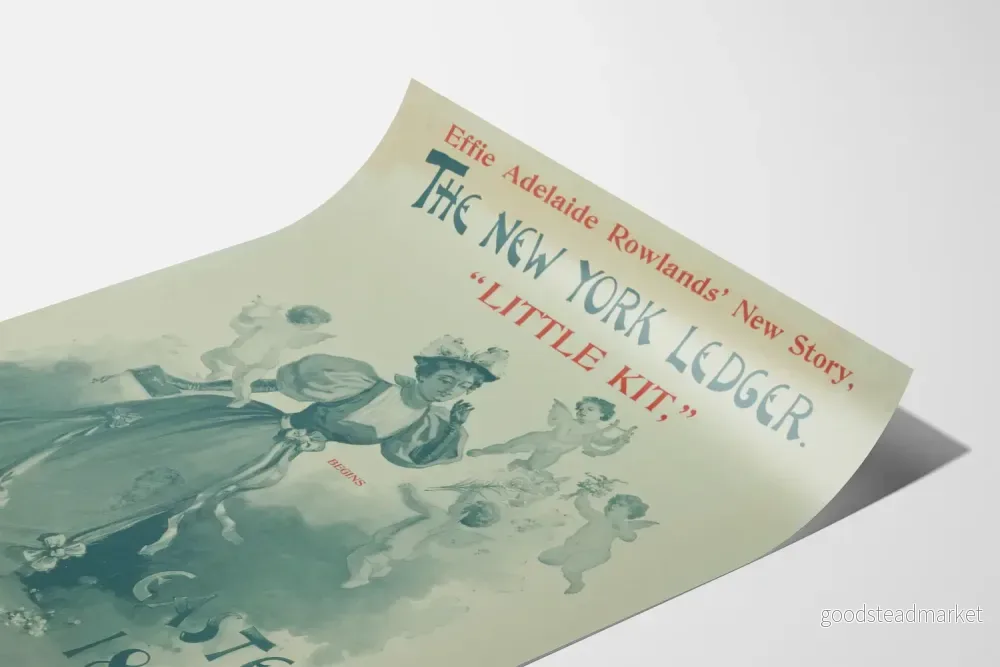 Vintageposter The New York Ledger, Påskutgåva 1895 - Bild 3
