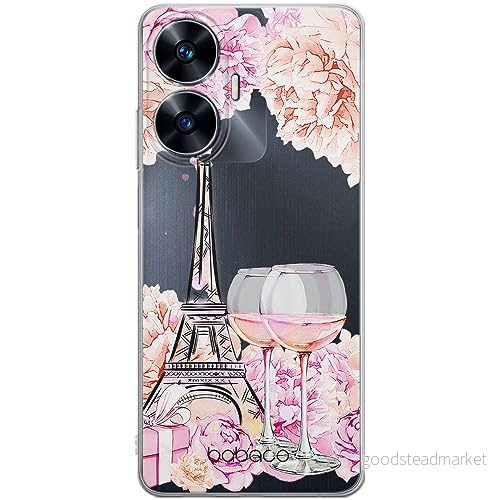 ERT GROUP mobiltelefonfodral för Realme C55 originalt och officiellt licensierat Babaco mönster Paris 001 optimalt anpassad till formen på mobiltelefonen, gedeeltelijk transparant 5905511866372