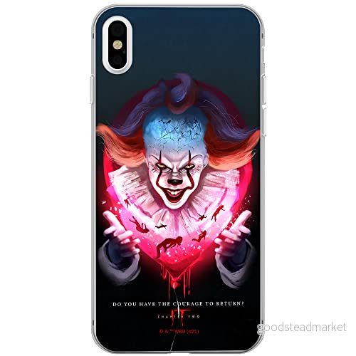 ERT GROUP mobiltelefonfodral för Iphone XS Max originalt och officiellt licensierat Horror mönster It 020 optimalt anpassad till formen på mobiltelefonen, fodral tillverkad av TPU plast 5905131998804